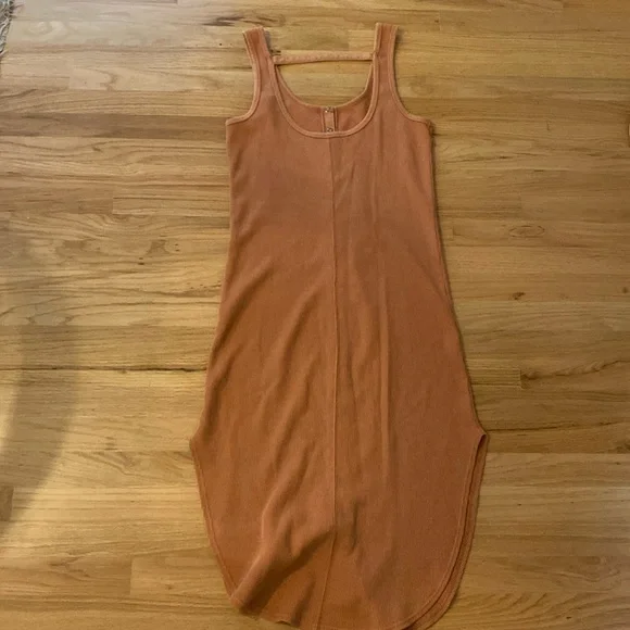 Daily Practice Snap Front Waffle Midi Dress - Picture 6 of 6